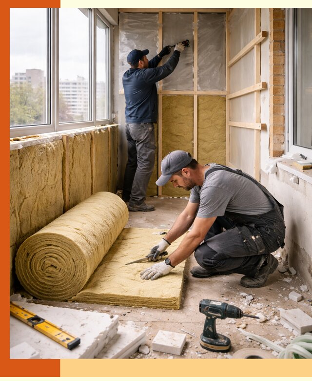 Утепление балкона под ключ в Краснодаре качественно и быстро